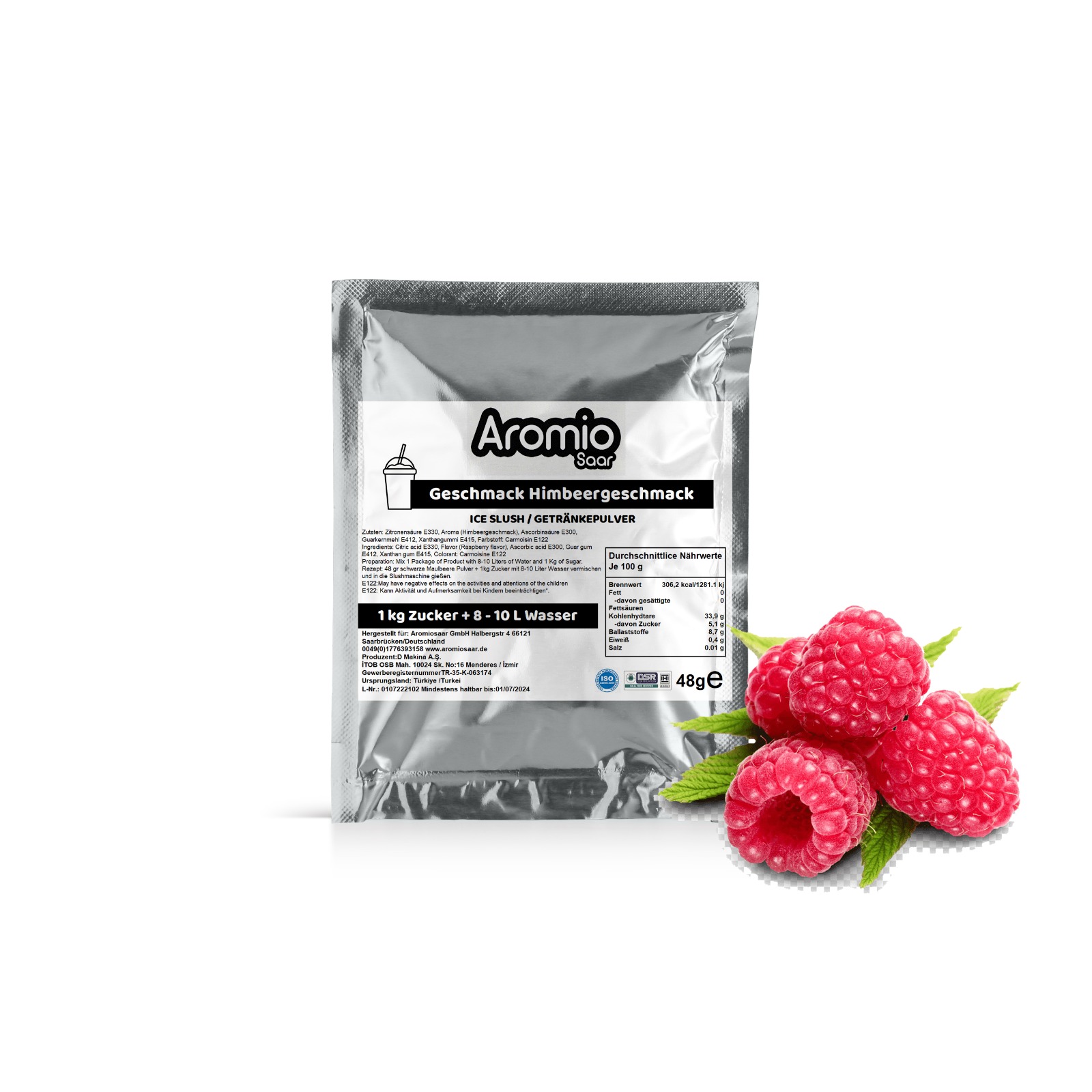 AromioSaar Slush-Eis Himbeergeschmack